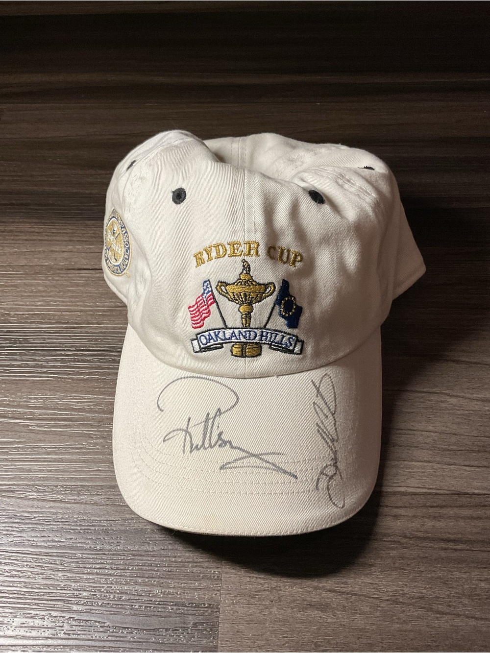Ryder Cup Cap W/ European Players Darren Clarke, and Paul Casey Autographs